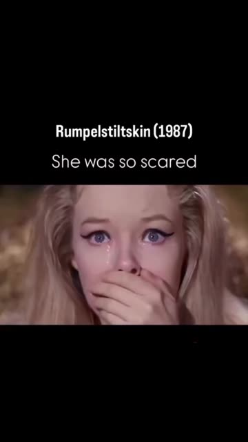 Rumpelstiltskin tiptoe trend clip by @funnynewsonly: Captioned "Rumpelstiltskin (1987): she was so scared"